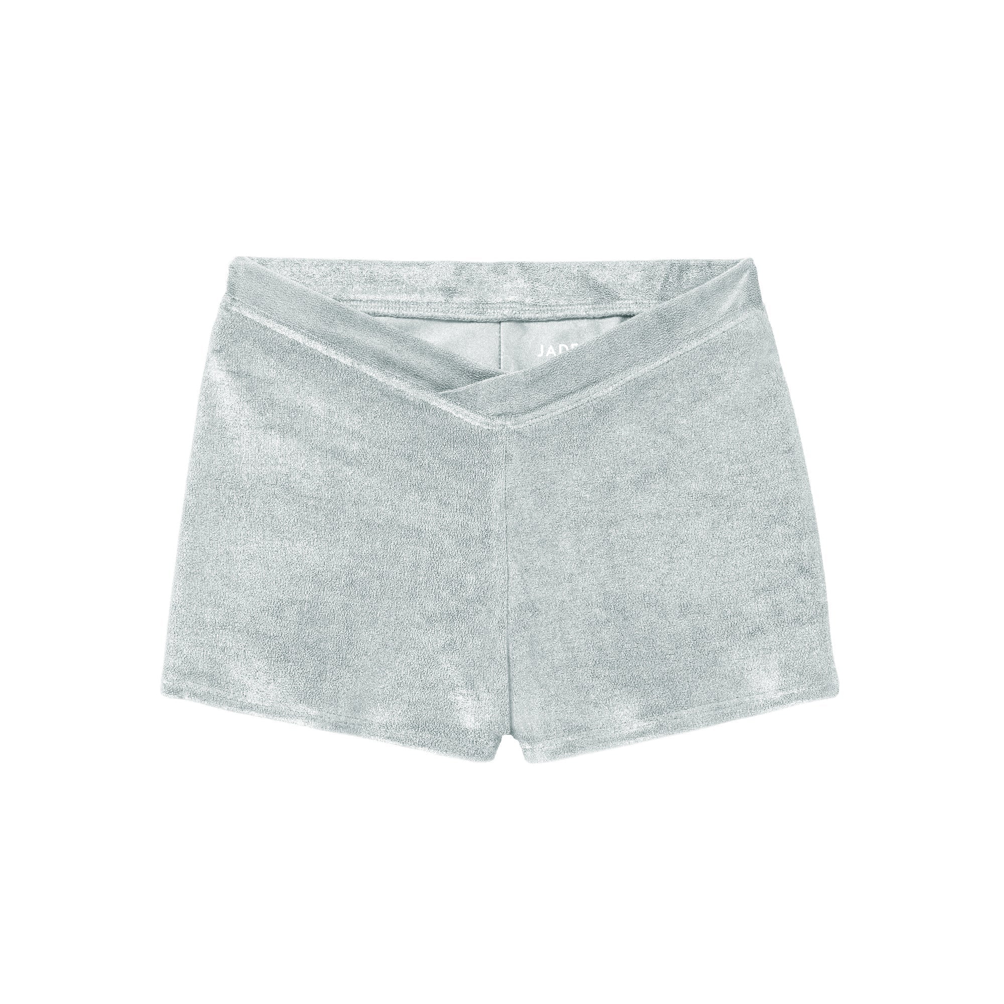 Raya Short Bottoms | White Terry Sheen