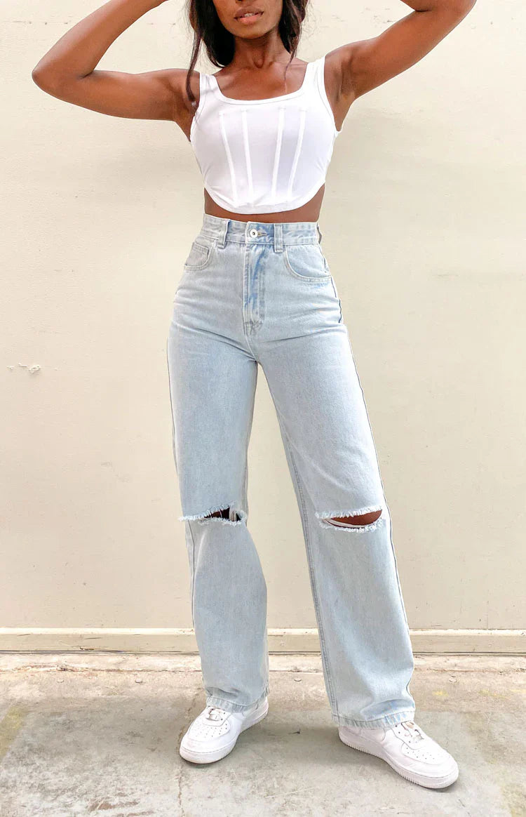 Robin Wide Leg Jeans | Blue