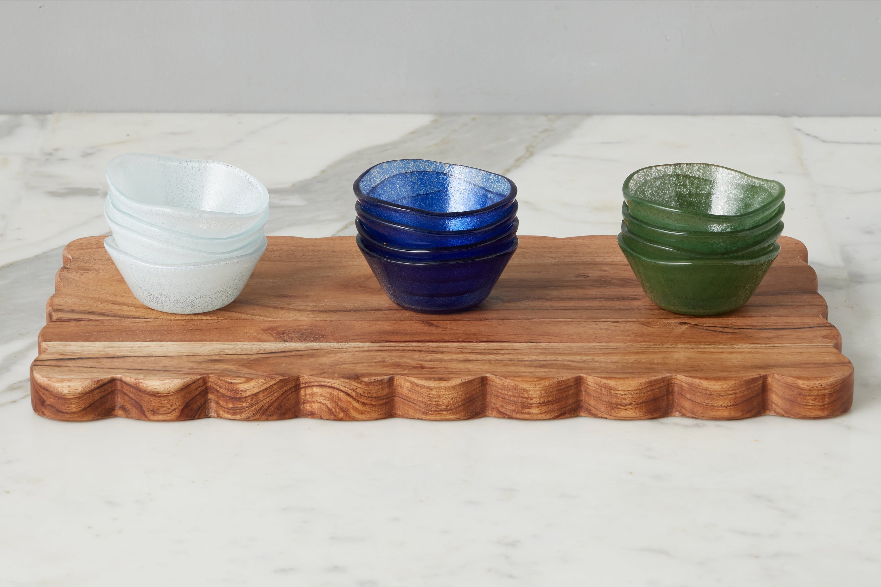 Glass Dipping Bowls | Spruce Green | Set of 4