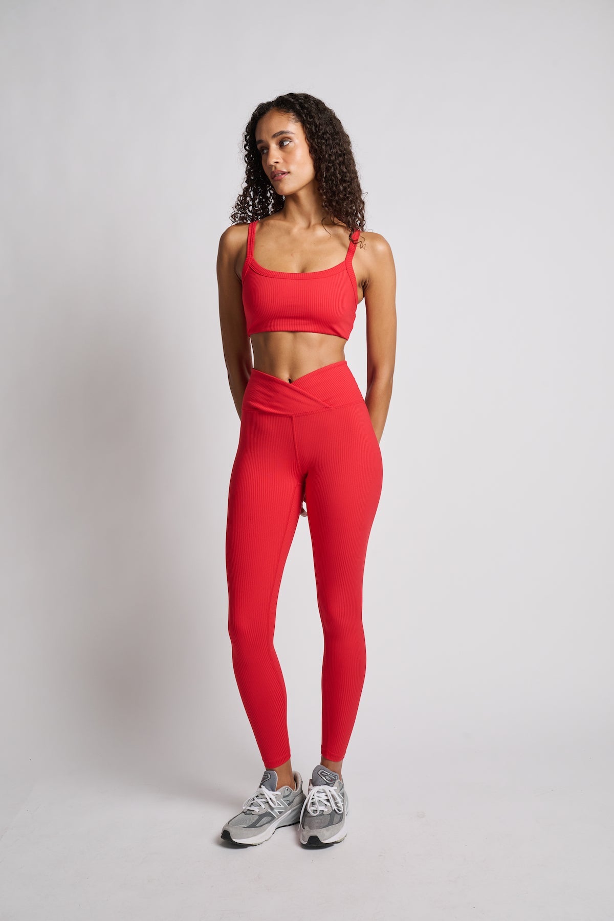 Year of Ours | Ribbed Veronica Legging | Cherry