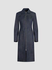 RIIA Long Jean Jacket | Indigo