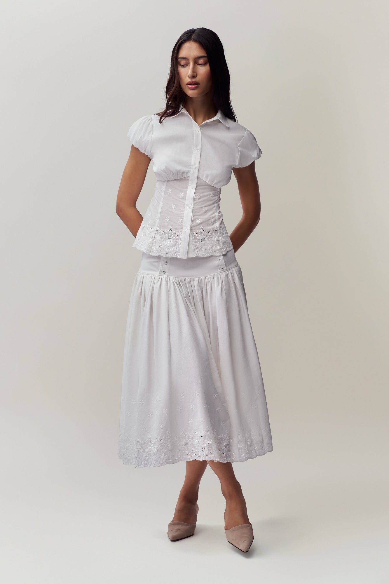 Womens | Rinka Maxi Skirt | Ivory