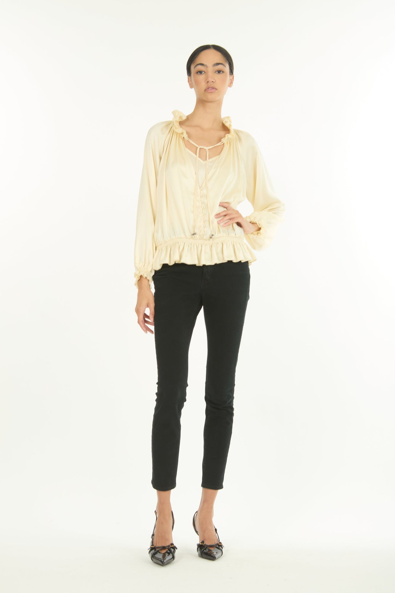 Romane Top | Vintage Creme