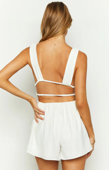 Rory Playsuit | White
