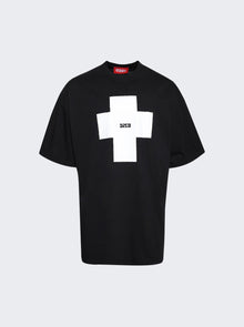 Men | 032c | Point Zero Oversized T-shirt | Washed Black