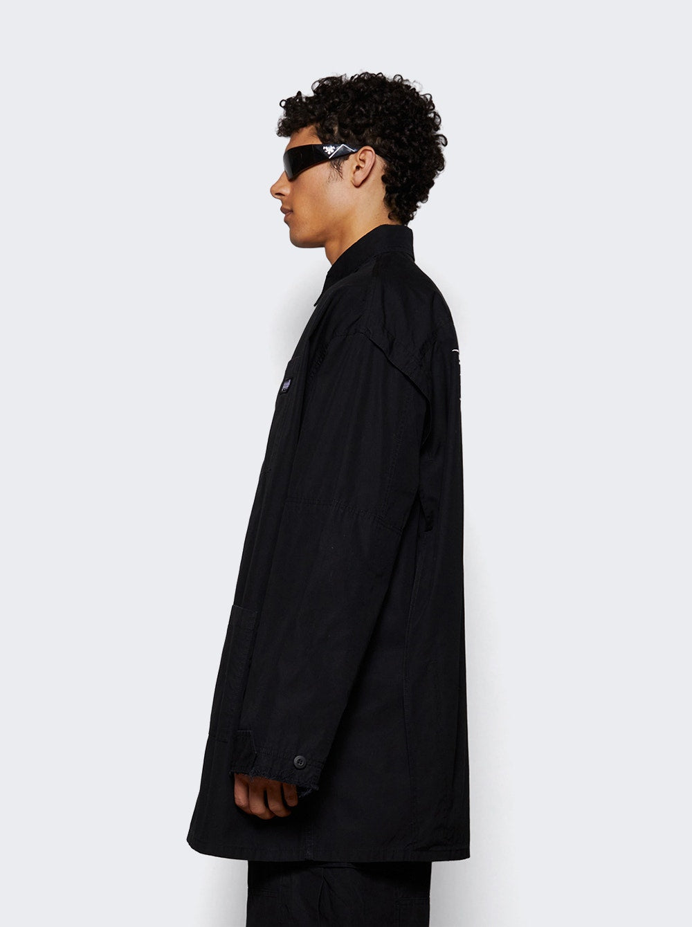 Men | 032c | Intermission Cargo Overshirt | Black
