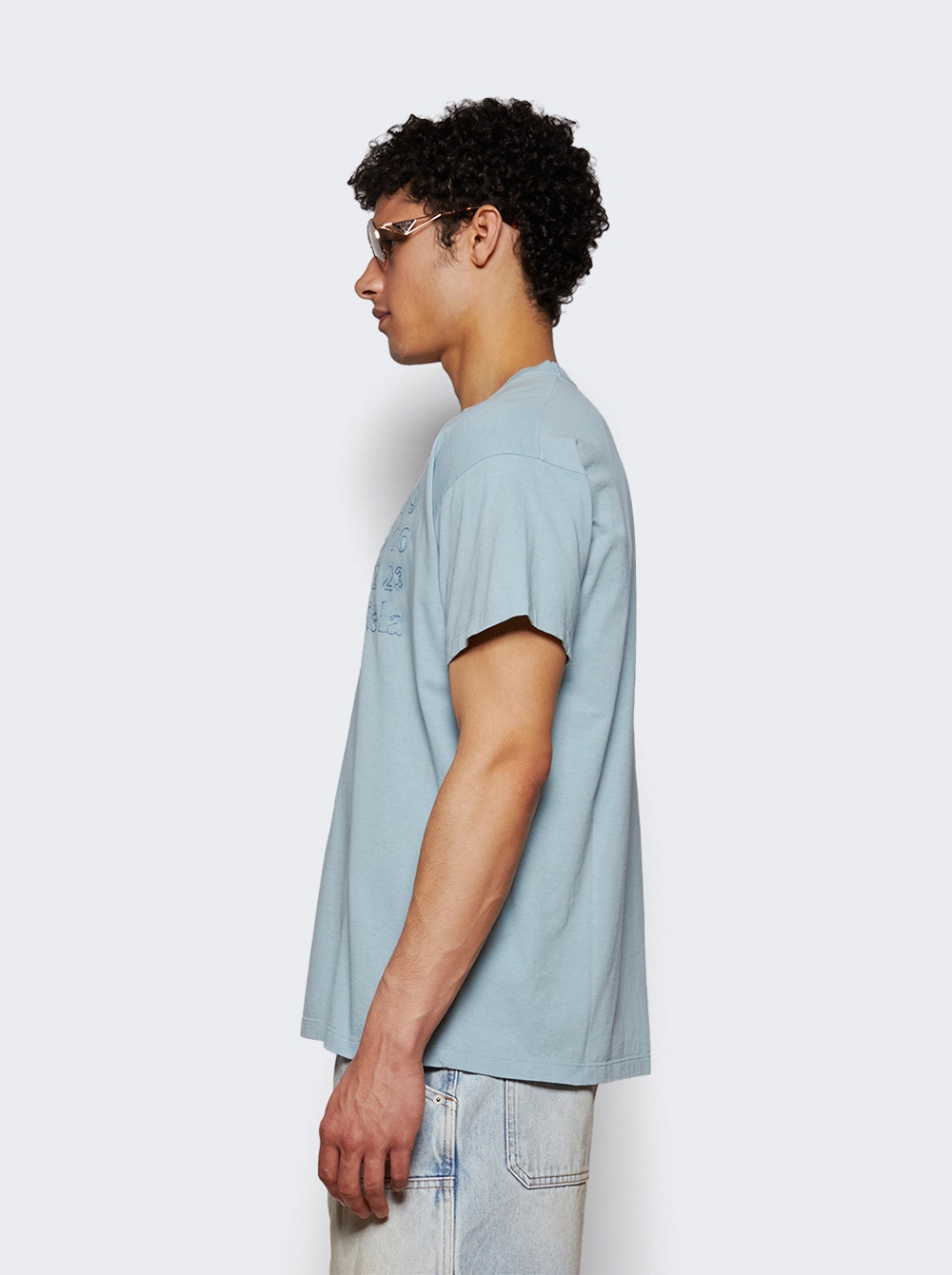 Men | Maison Margiela | Stamp Logo Tee | Baby Blue