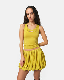 Women | Troye Double Tank | Sulphur