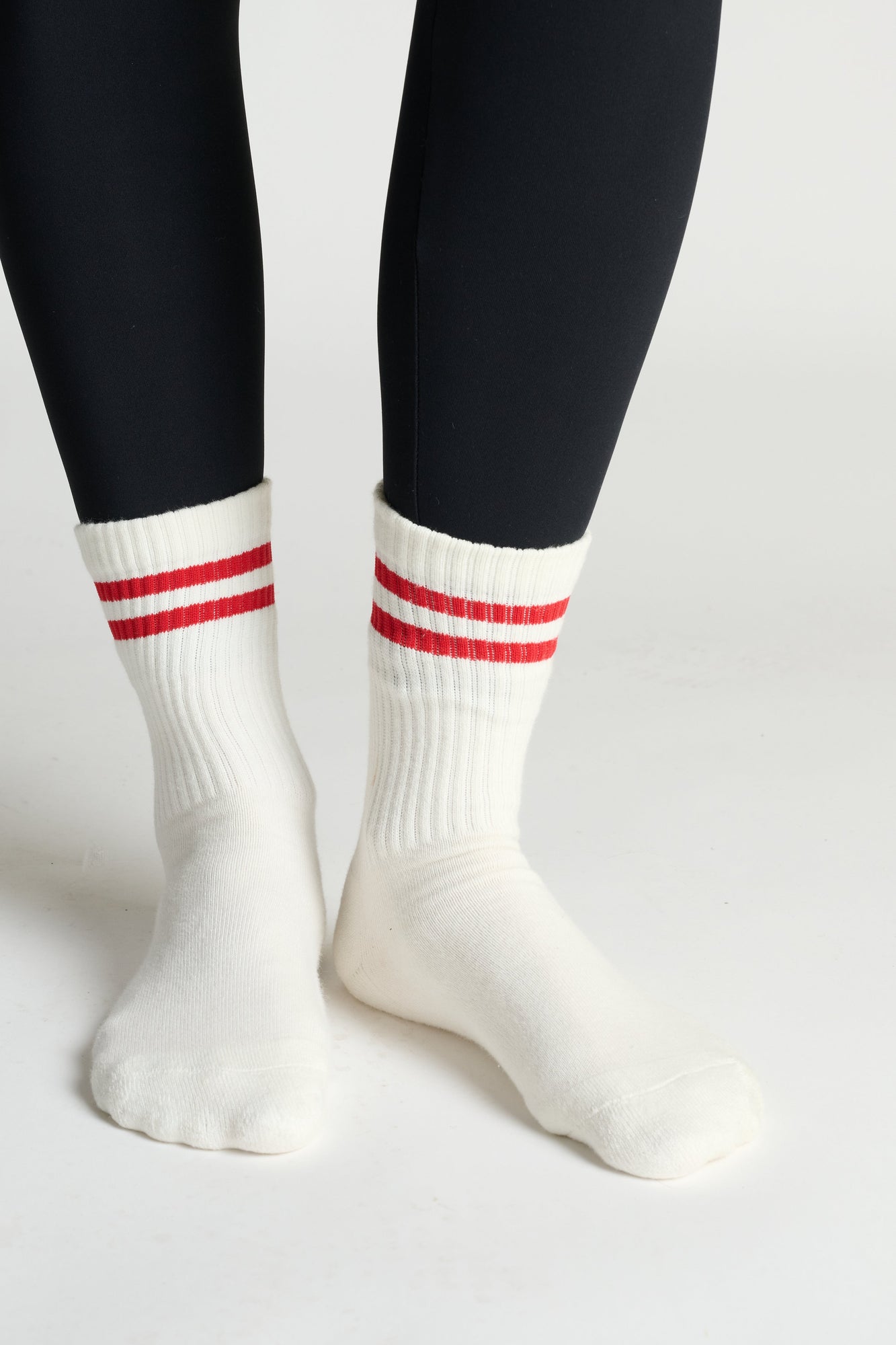 Soul by SoulCycle | Varsity Half Calf Sock | White
