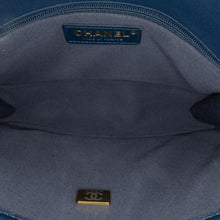 Chanel | Pre-Owned Small Tweed School Memory Top Handle Flap | Blue/Navy