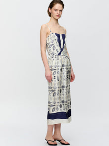 Samantha  Print Dress | Blue Print