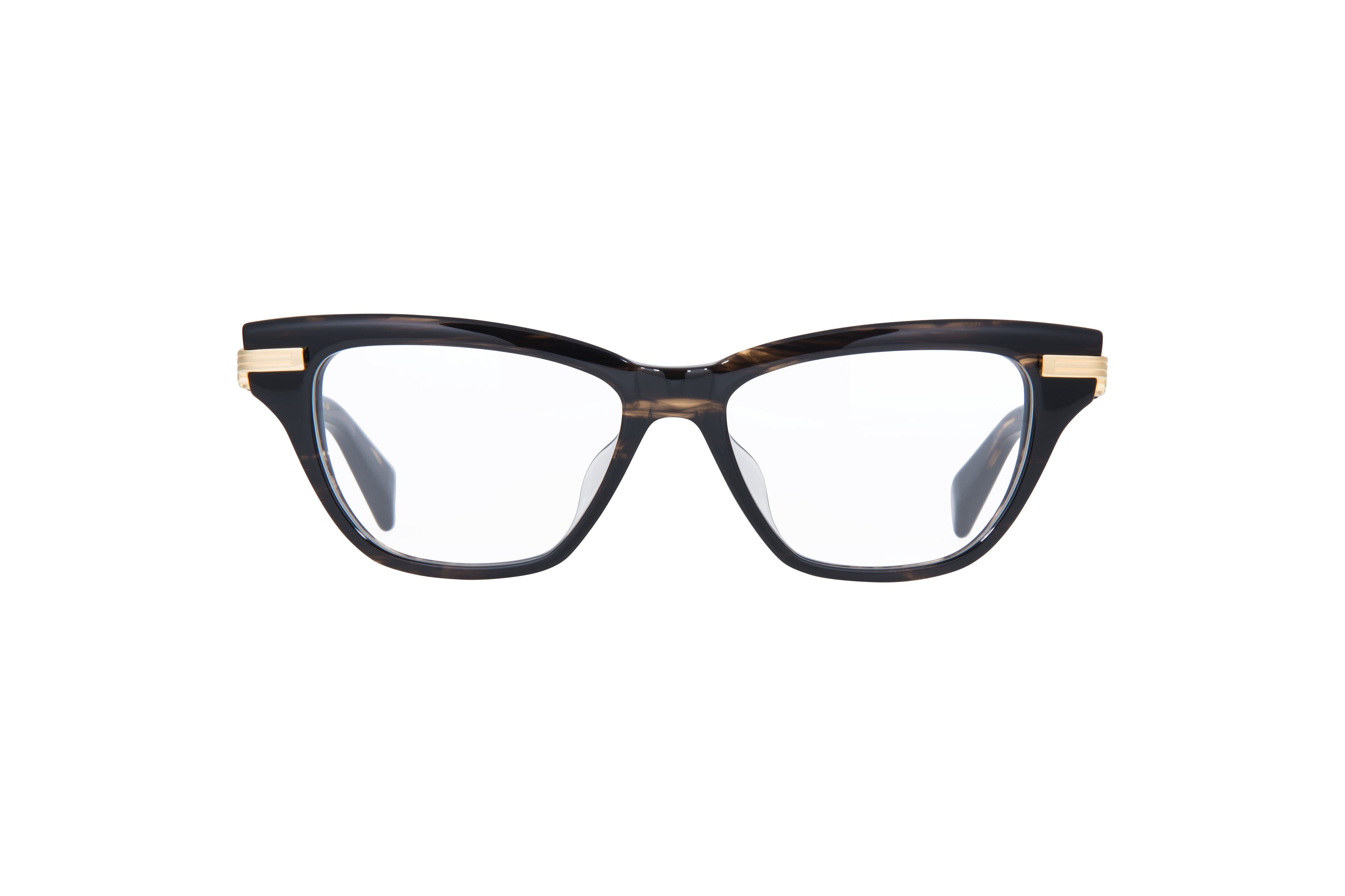 Womens | Sentinelle - II Optical | Dark Brown Swirl - Gold | Clear