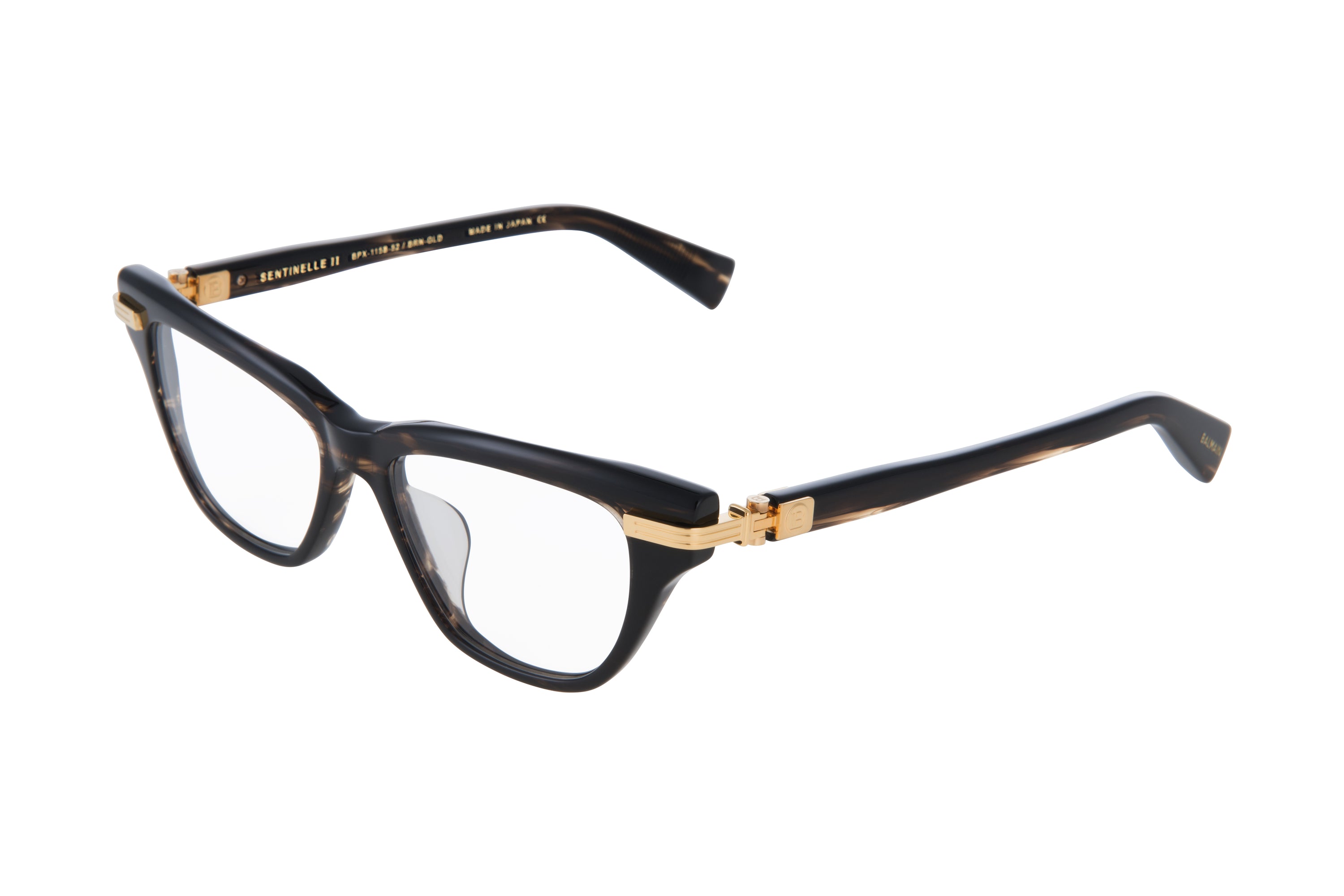 Womens | Sentinelle - II Optical | Dark Brown Swirl - Gold | Clear