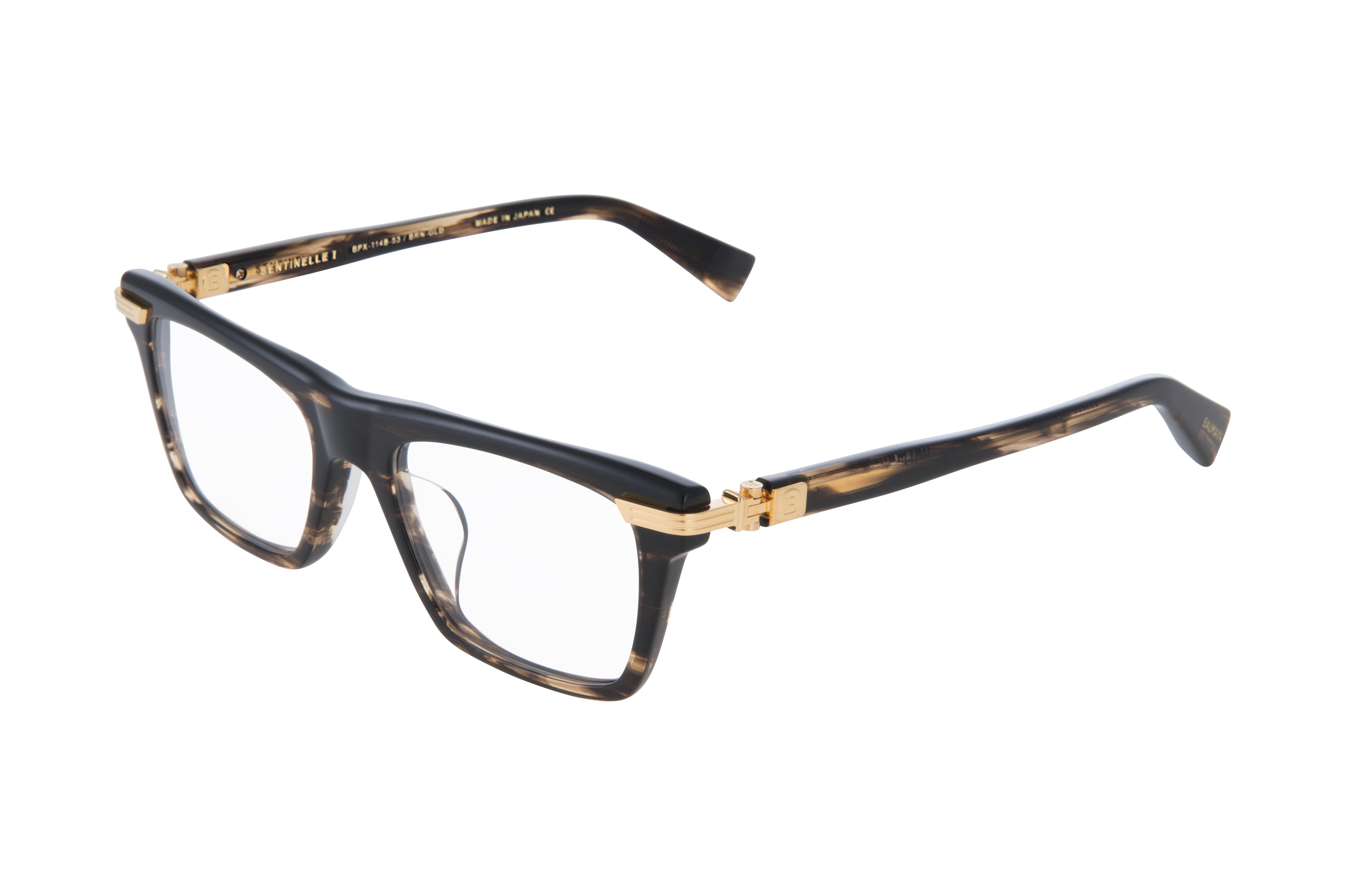 Unisex | Sentinelle - I Optical | Dark Brown Swirl - Gold | Clear