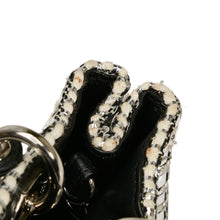 Dior | Pre-Owned Small Tweed Patch Diorissimo Tote | SilverBlackBlack