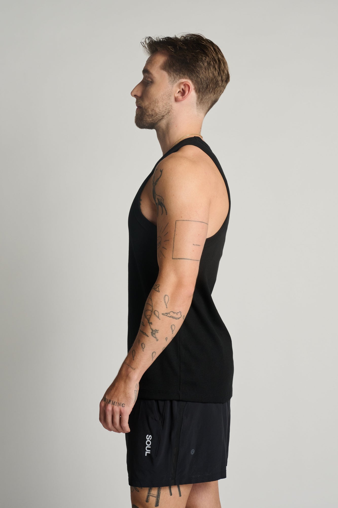 Soul by SoulCycle | Men'S Ribbed Tank | Black