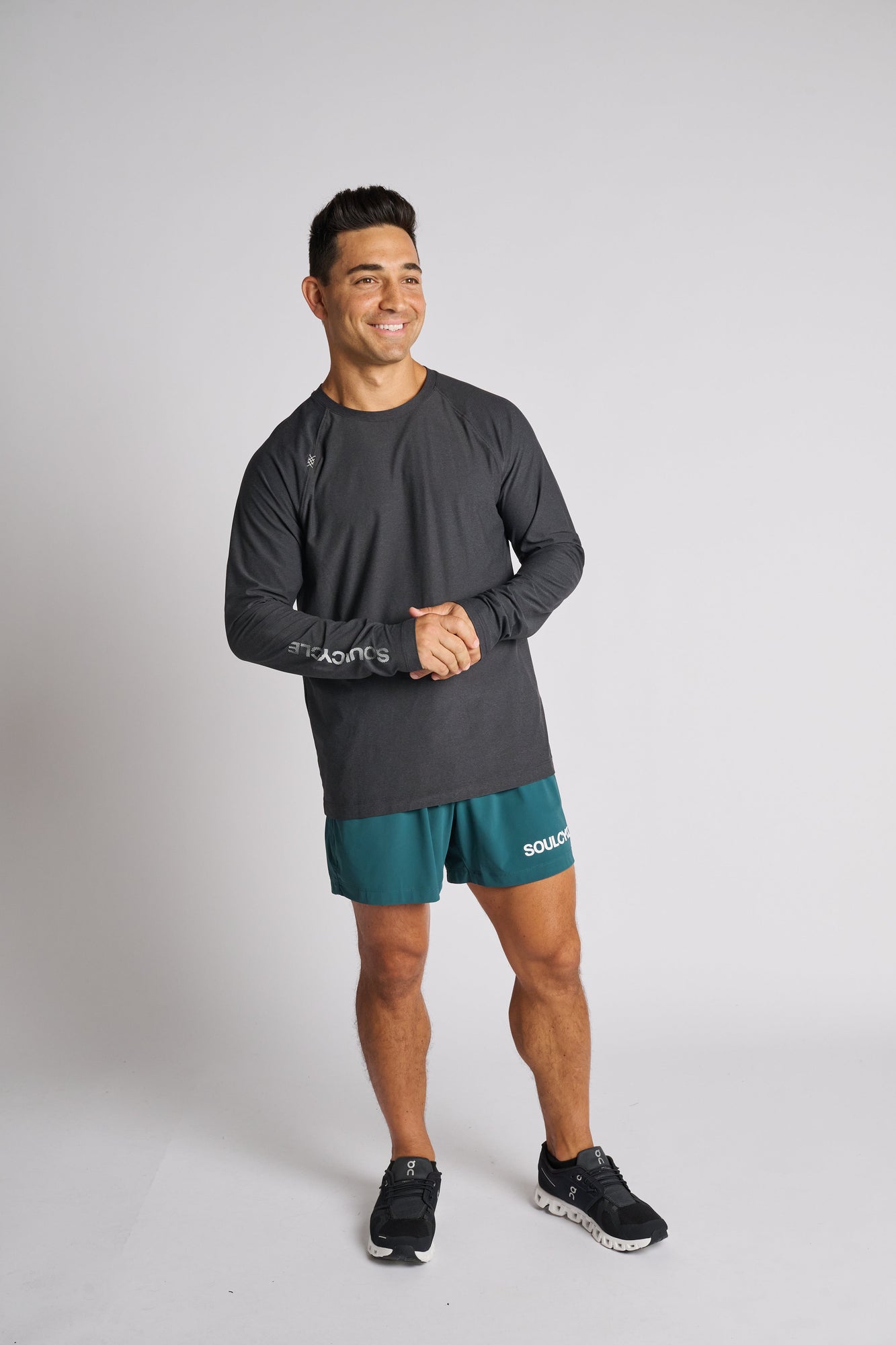 Rhone | Reign Long Sleeve | Black Heather