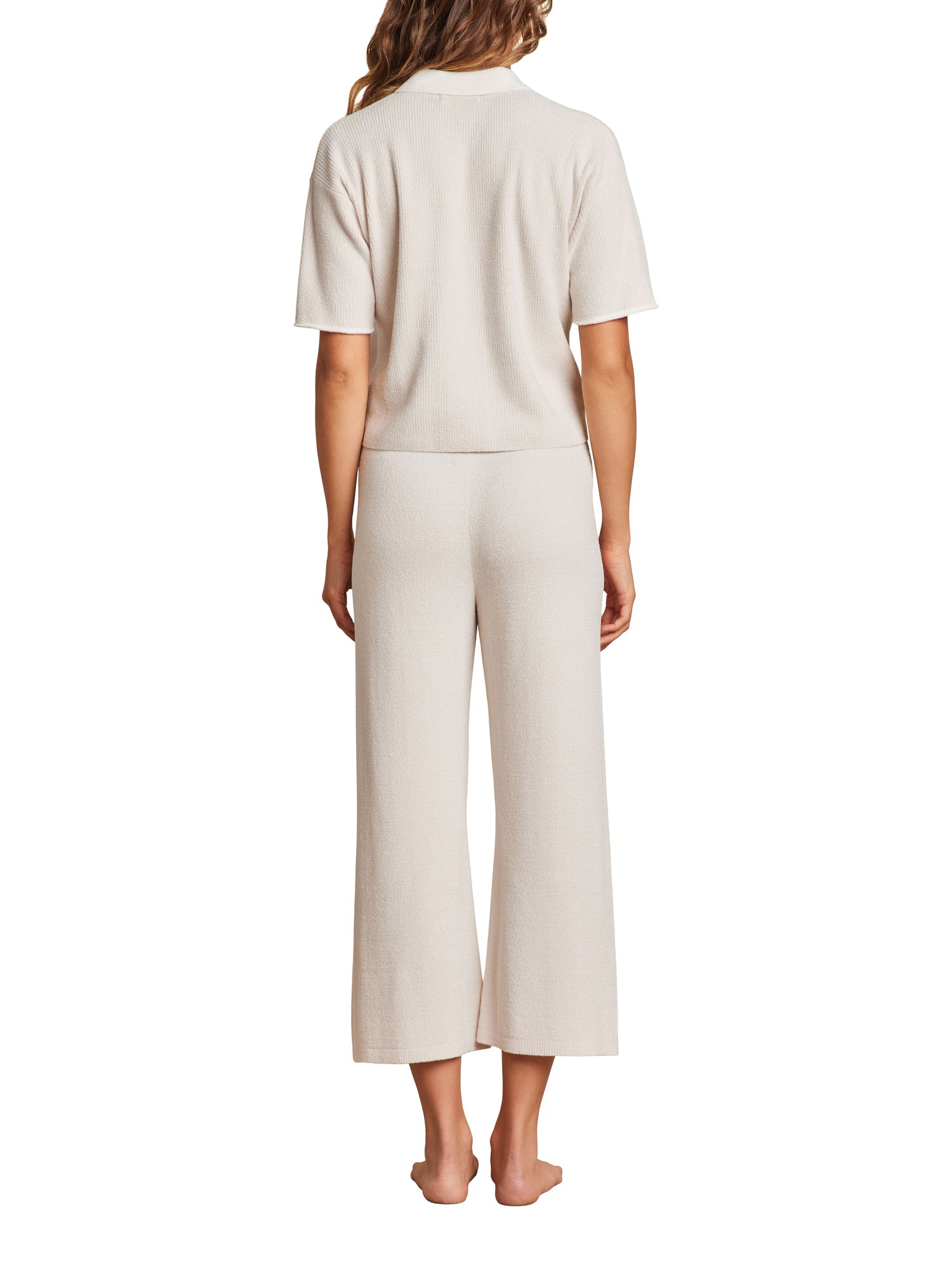 Womens | CozyChic Ultra Lite Rolled Edge Short Sleeve | Sand Dune/Pearl