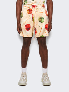 Men | NAHMIAS | Silk Shorts | Apple Print