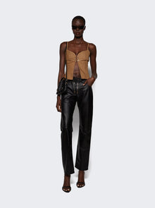 Women | Ludovic De Saint Sernin | Easy Cleavage Top | Brown