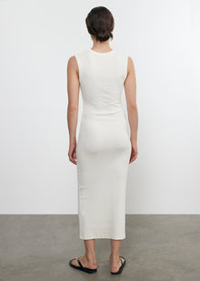 Textured Knit Sleeveless Maxi Dress | Vanilla