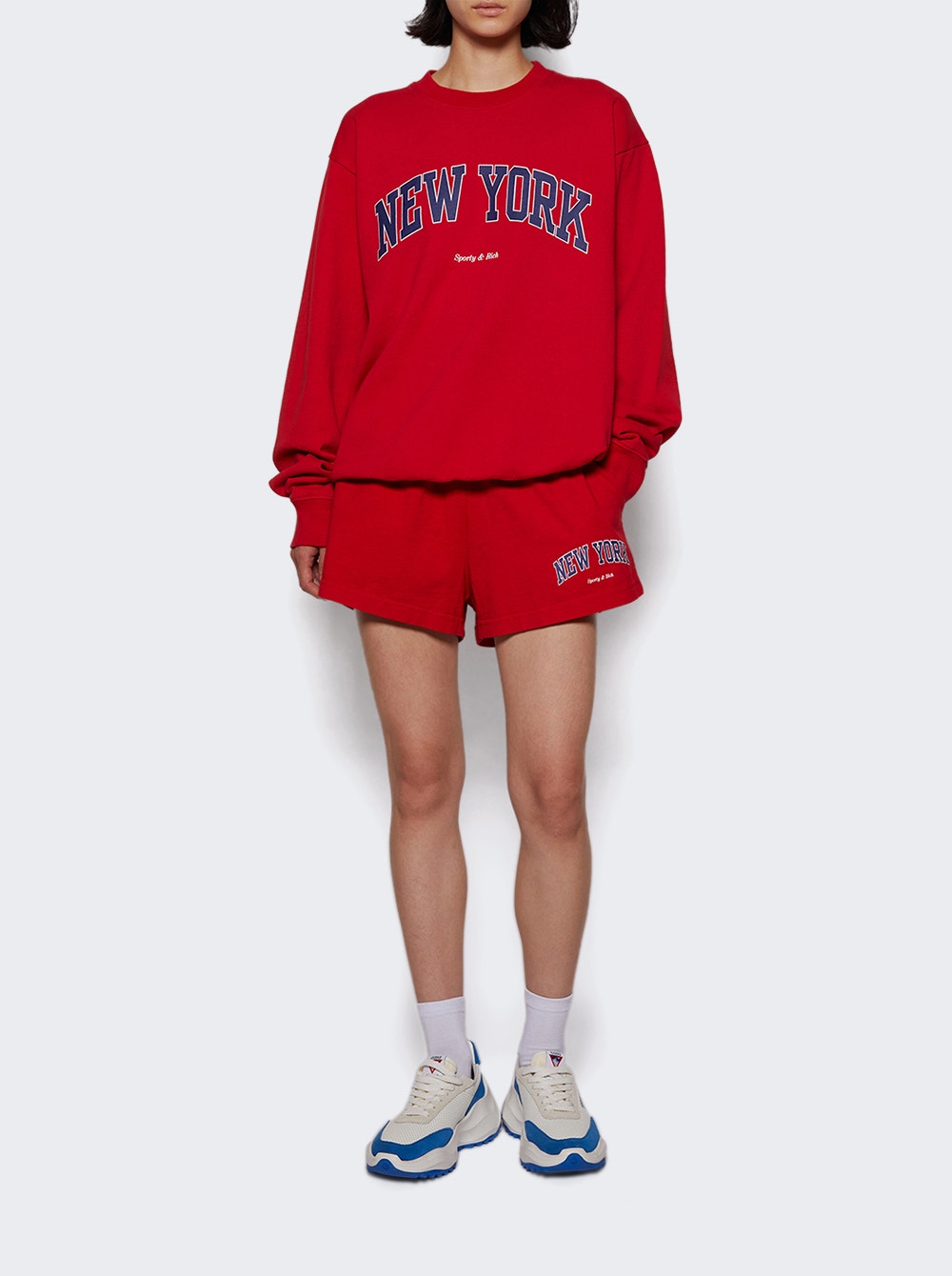 Women | Sporty & Rich | New York Ivy Crewneck Ruby | Red