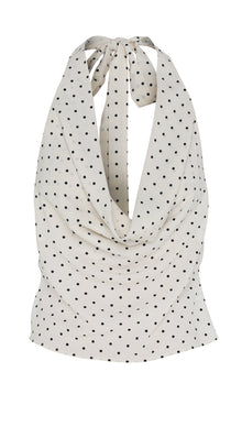 Colette Top | White Polkadot