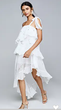 Rococo Sand | Starlight Short Dress | White
