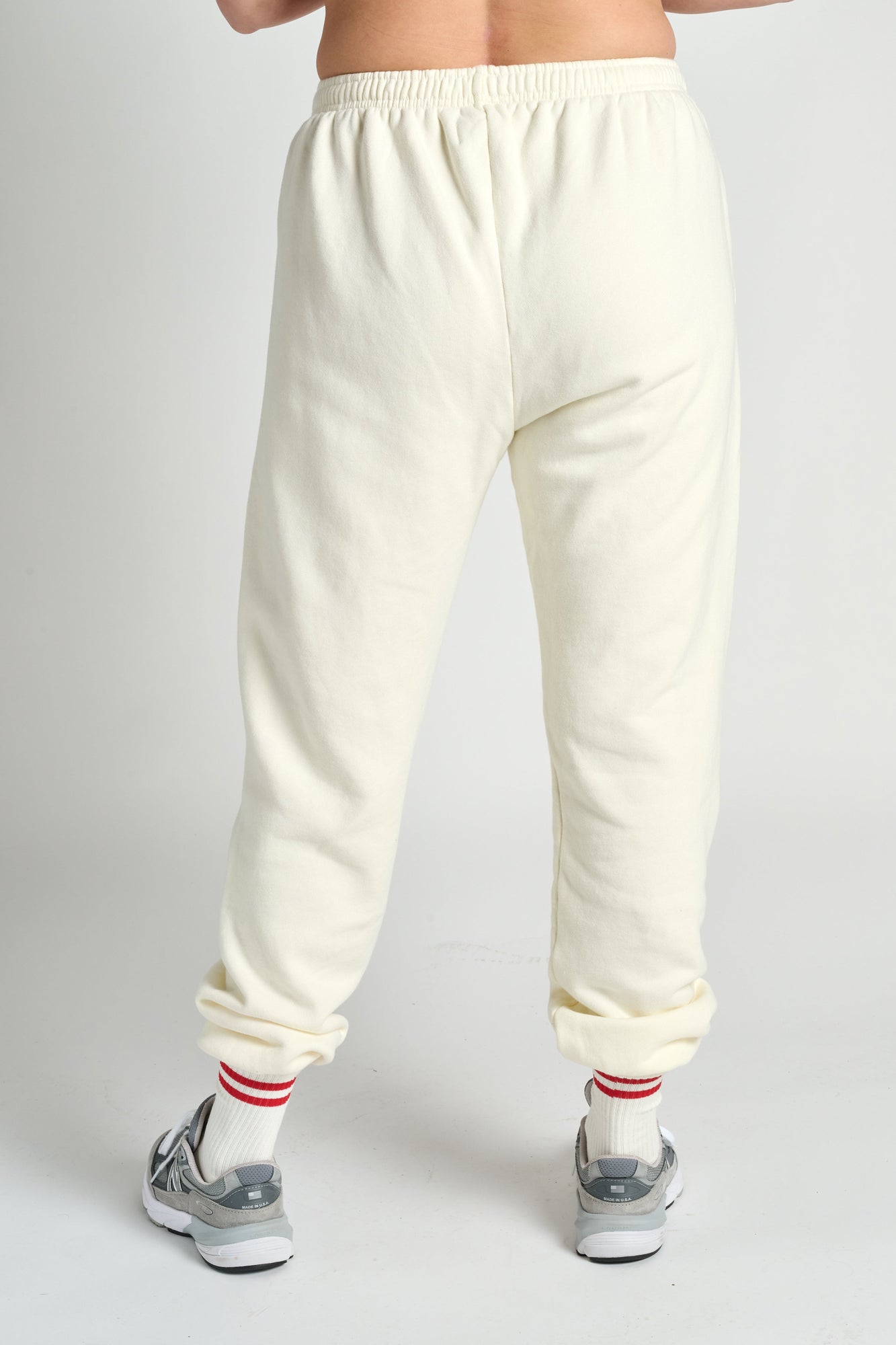 Soul by SoulCycle | Dylan Sweatpant W/ Chenille Patch | Cream
