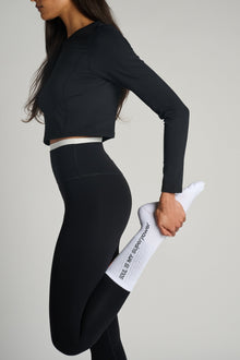 Soul by SoulCycle | Soulcycle X Superpower Sock | Slate/White