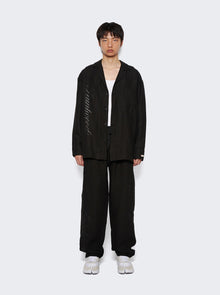 Men | SAINTWOODS | Linen Pajama Top | Black