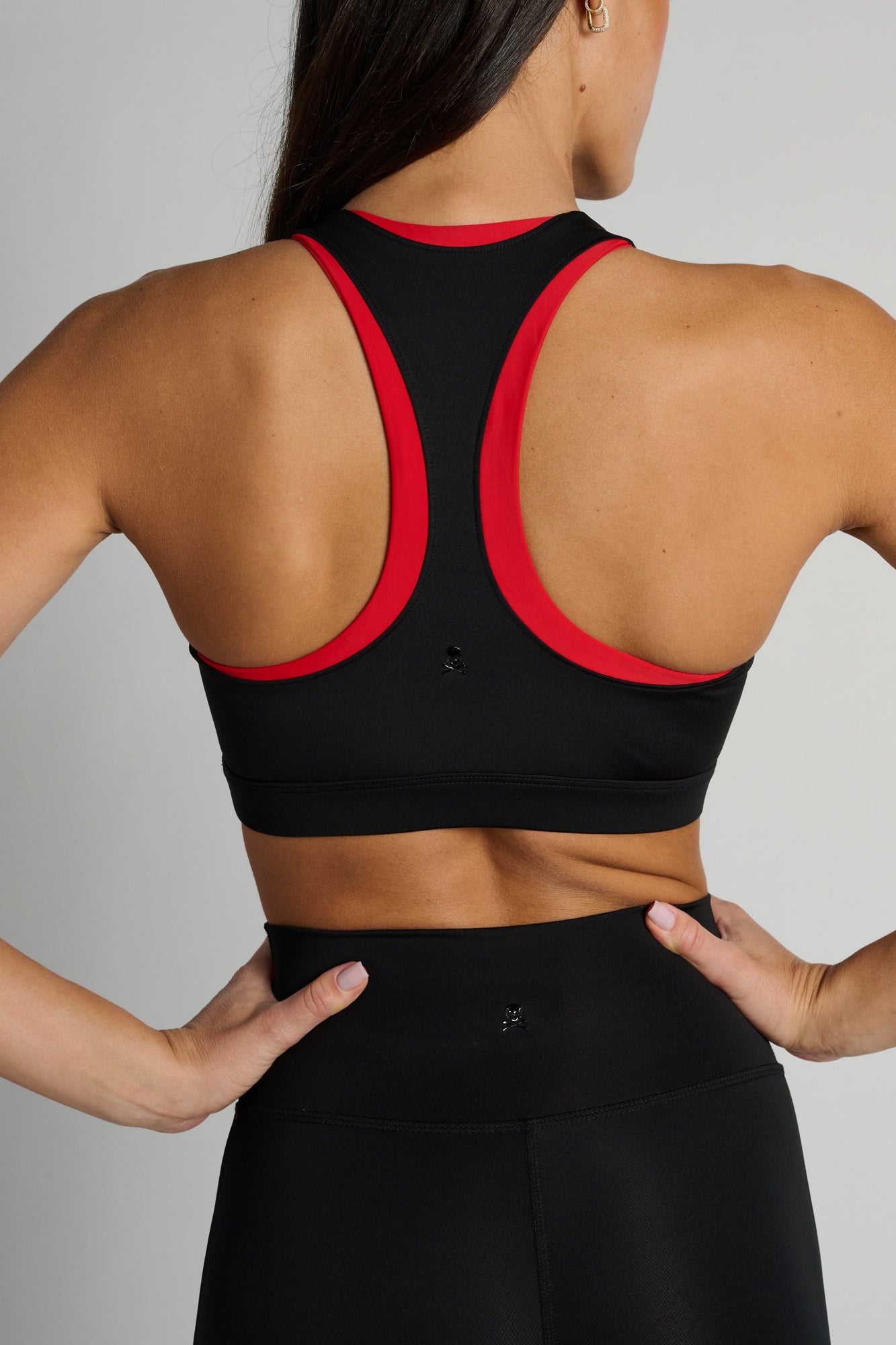 Soul by SoulCycle | Double Up Bra | Black/Red