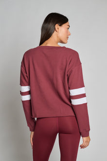 Year of Ours | Varisty Sweatshirt | Burgundy