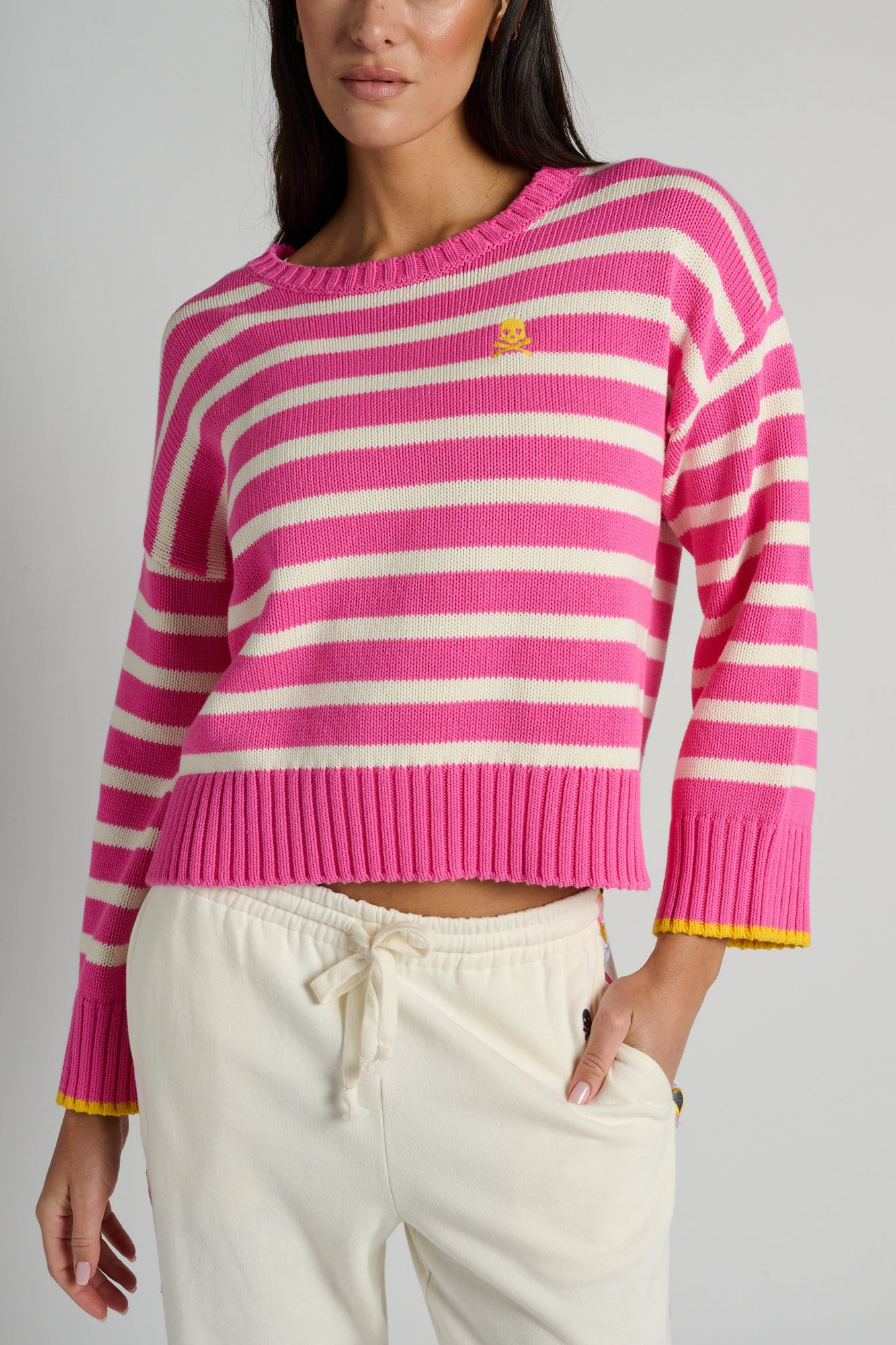 Kerri Rosenthal | Soul Brigade Sweater | Pink-Canvas