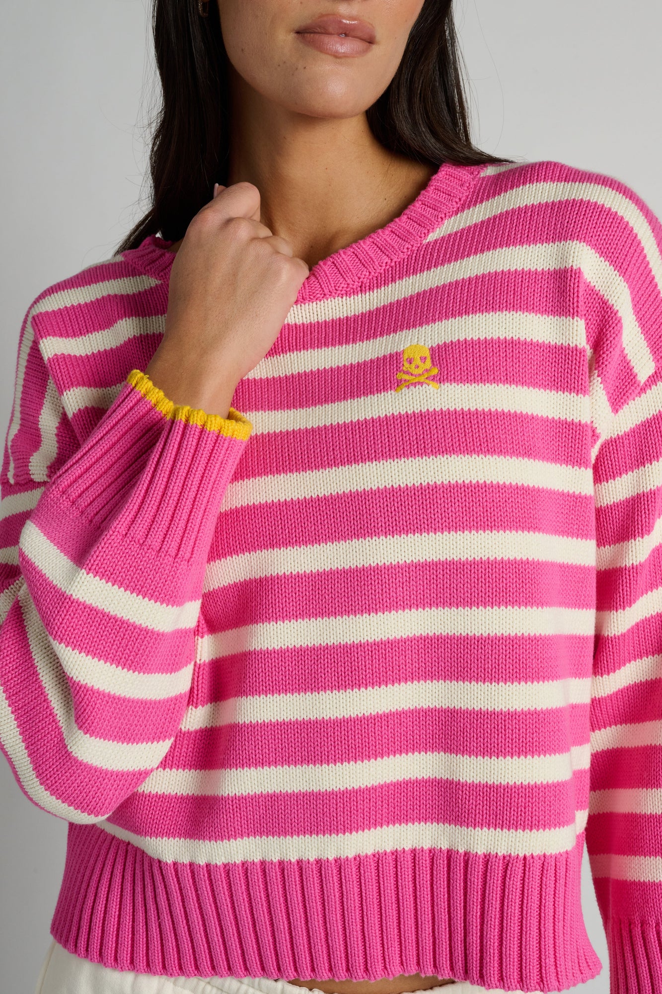 Kerri Rosenthal | Soul Brigade Sweater | Pink-Canvas