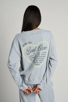 The Mayfair Group | Soul Care Waffle Crewneck | Grey
