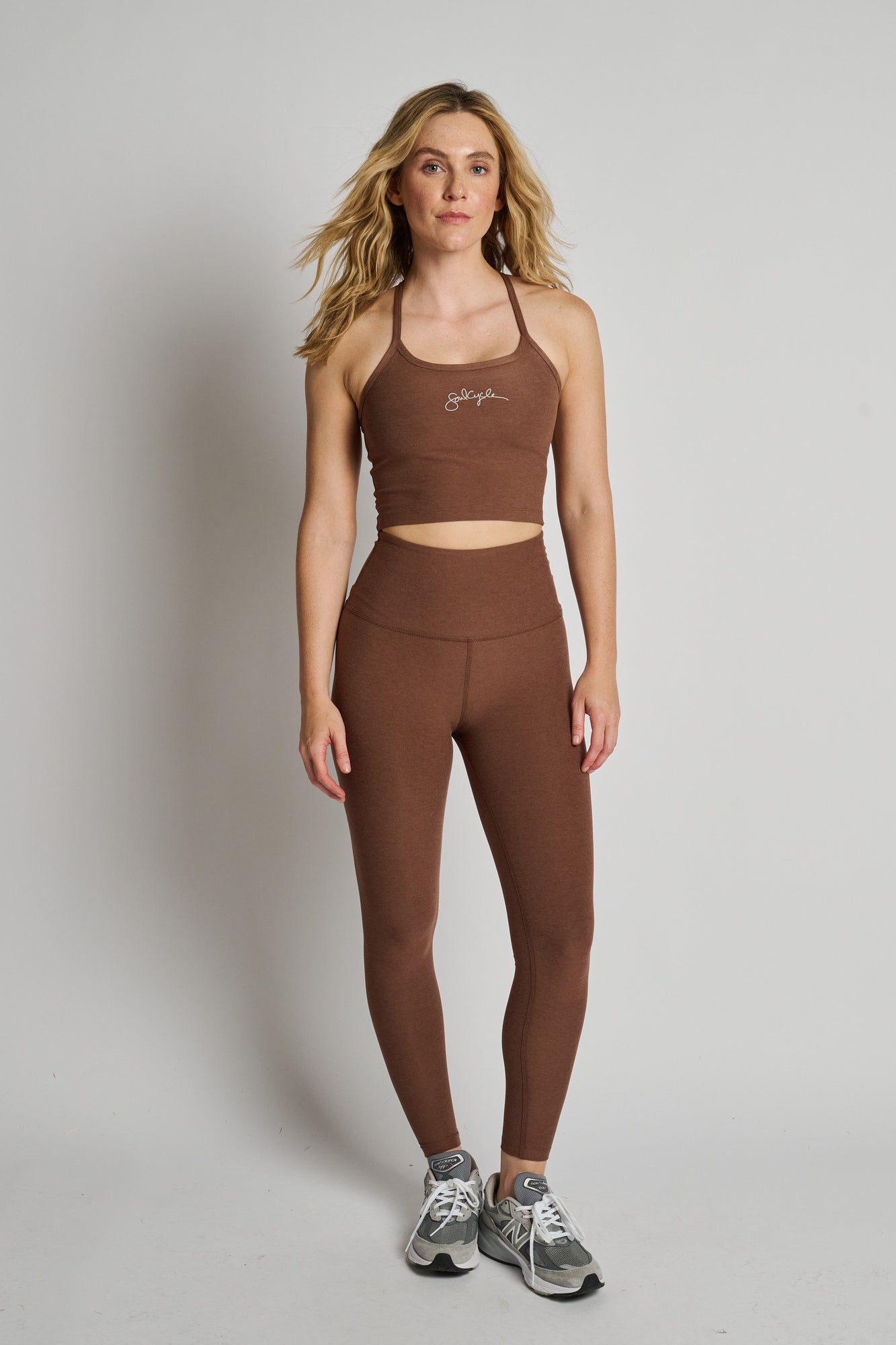 Beyond Yoga | Caught In The Midi Legging | True Chocolate Heather