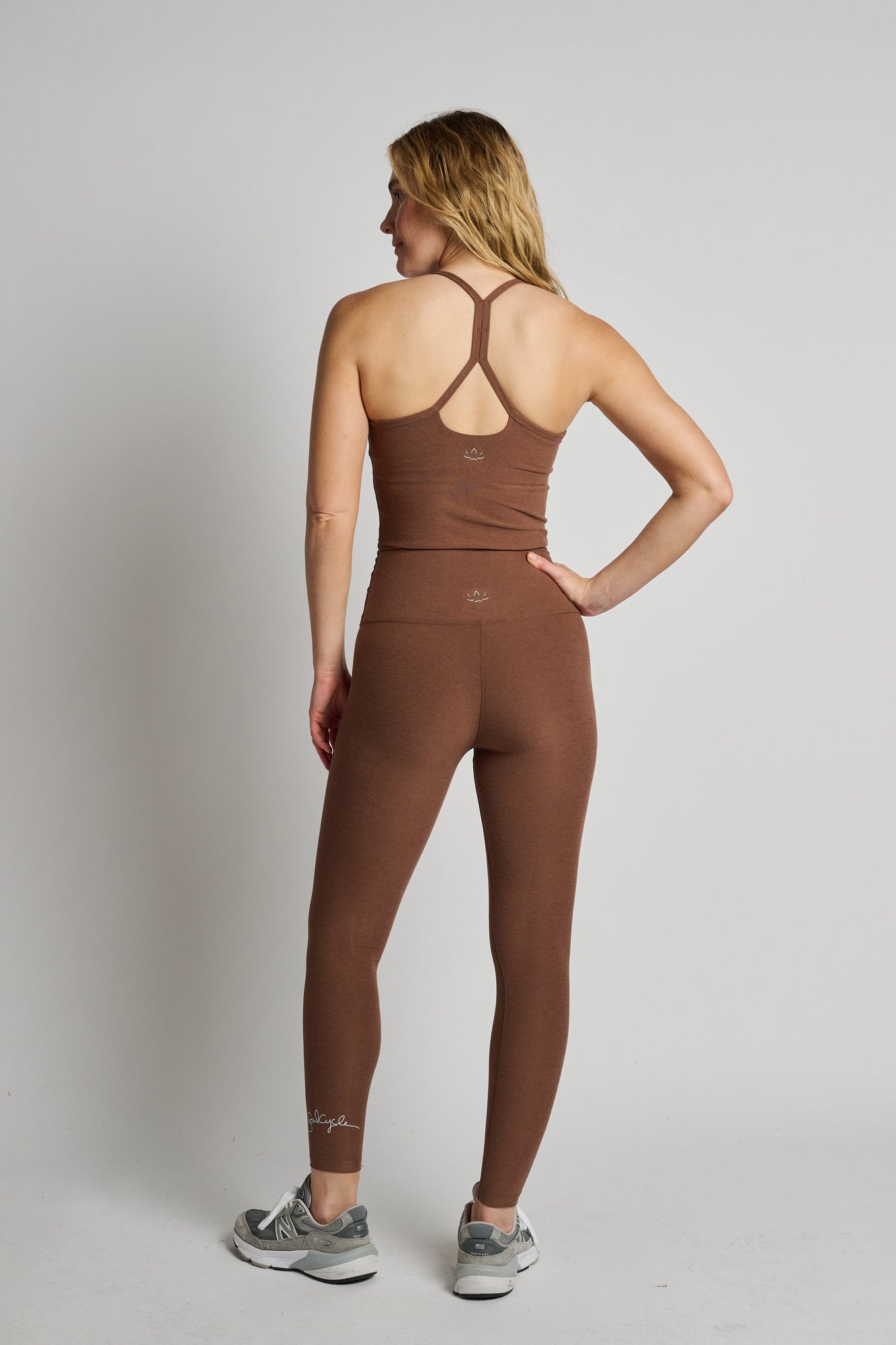 Beyond Yoga | Spacedye Slim Racerback Tank | True Chocolate Heather