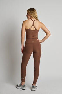 Beyond Yoga | Caught In The Midi Legging | True Chocolate Heather