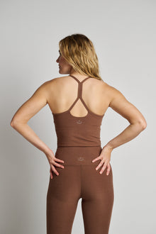 Beyond Yoga | Caught In The Midi Legging | True Chocolate Heather