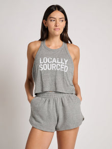 Spiritual Gangster | Local Jones Racer Tank | Heather Grey