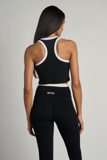 Soul by SoulCycle | Women'S Take It Home Ribbed Tank | Black/White