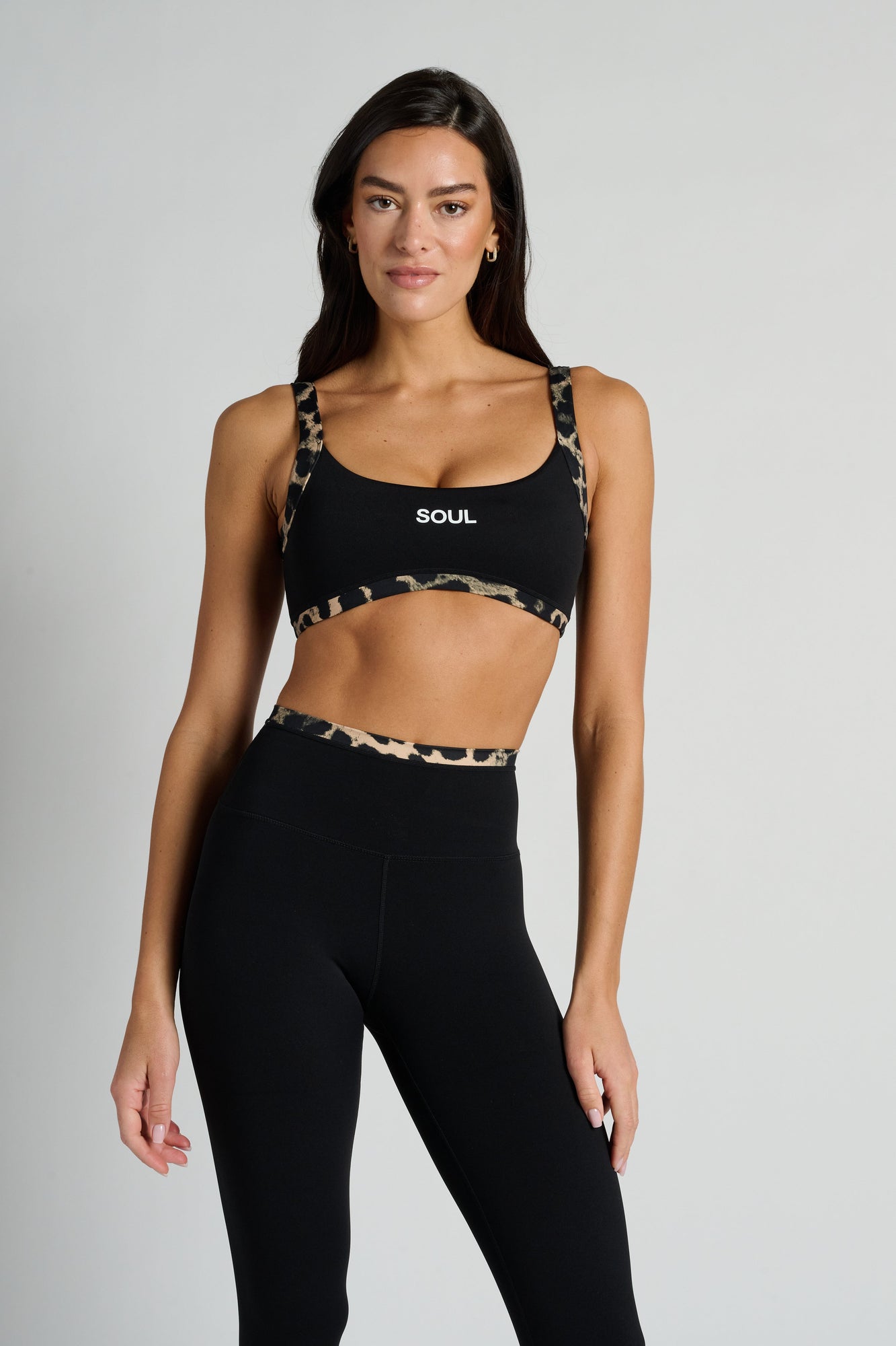 P.E Nation | Vivid Sports Bra | Leopard
