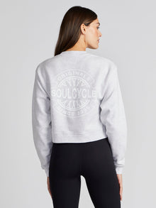 Soul by SoulCycle | Perry Crop Crew | Light Heather Grey
