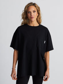 Soul by SoulCycle | Ruby Core Black Pocket Tee | Black