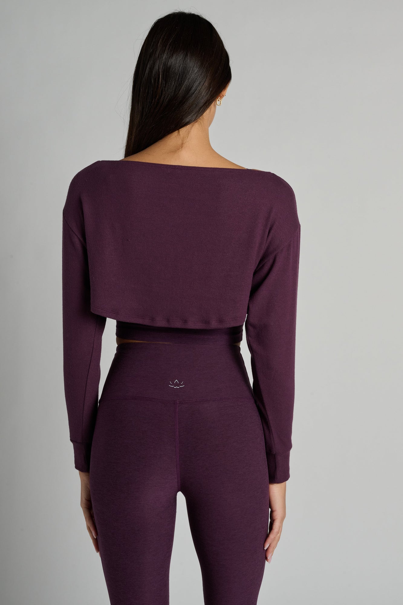 Beyond Yoga | Convertible Shrug | Eggplant
