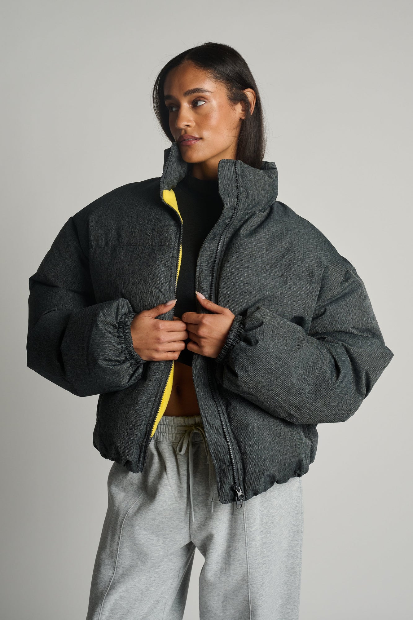T.W.I.N. | 02 Puffer Coat | Grey