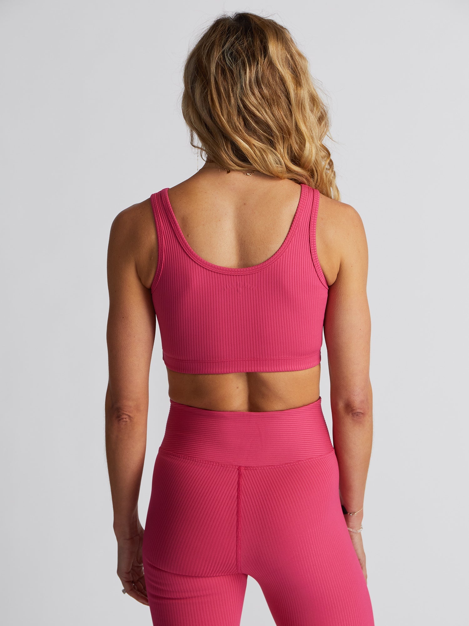 Year of Ours | Ribbed Football Bra | Magenta