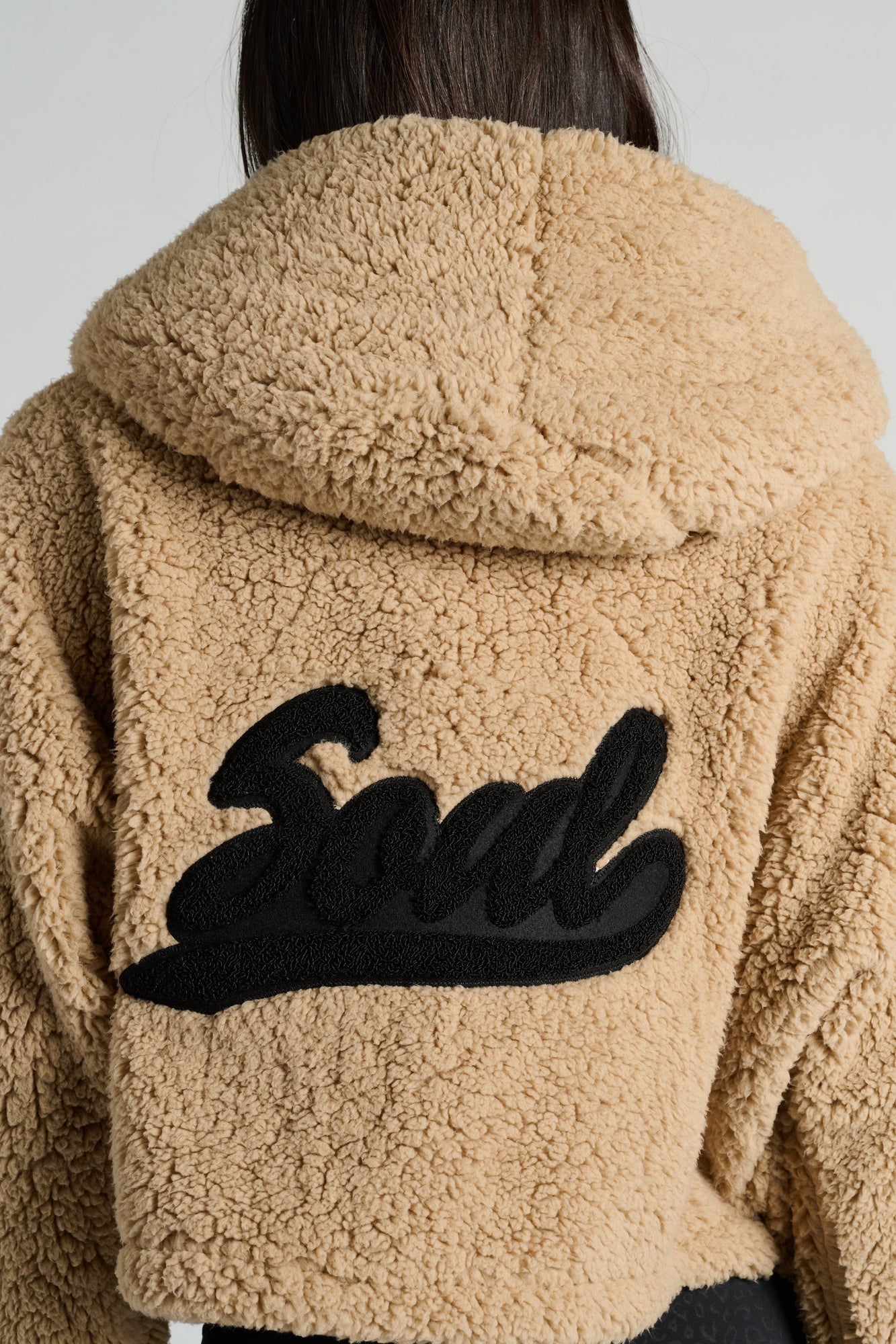 Jill Martin | Cropped Teddy Lounger | Tan