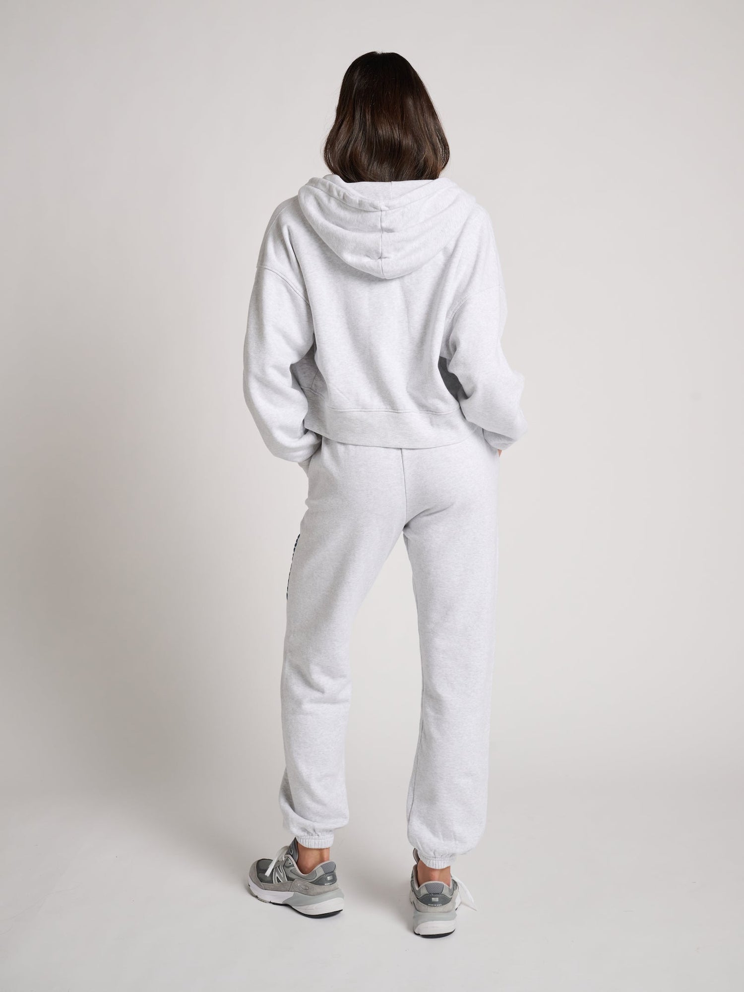Soul by SoulCycle | Marissa Crop Zip | Light Heather Grey